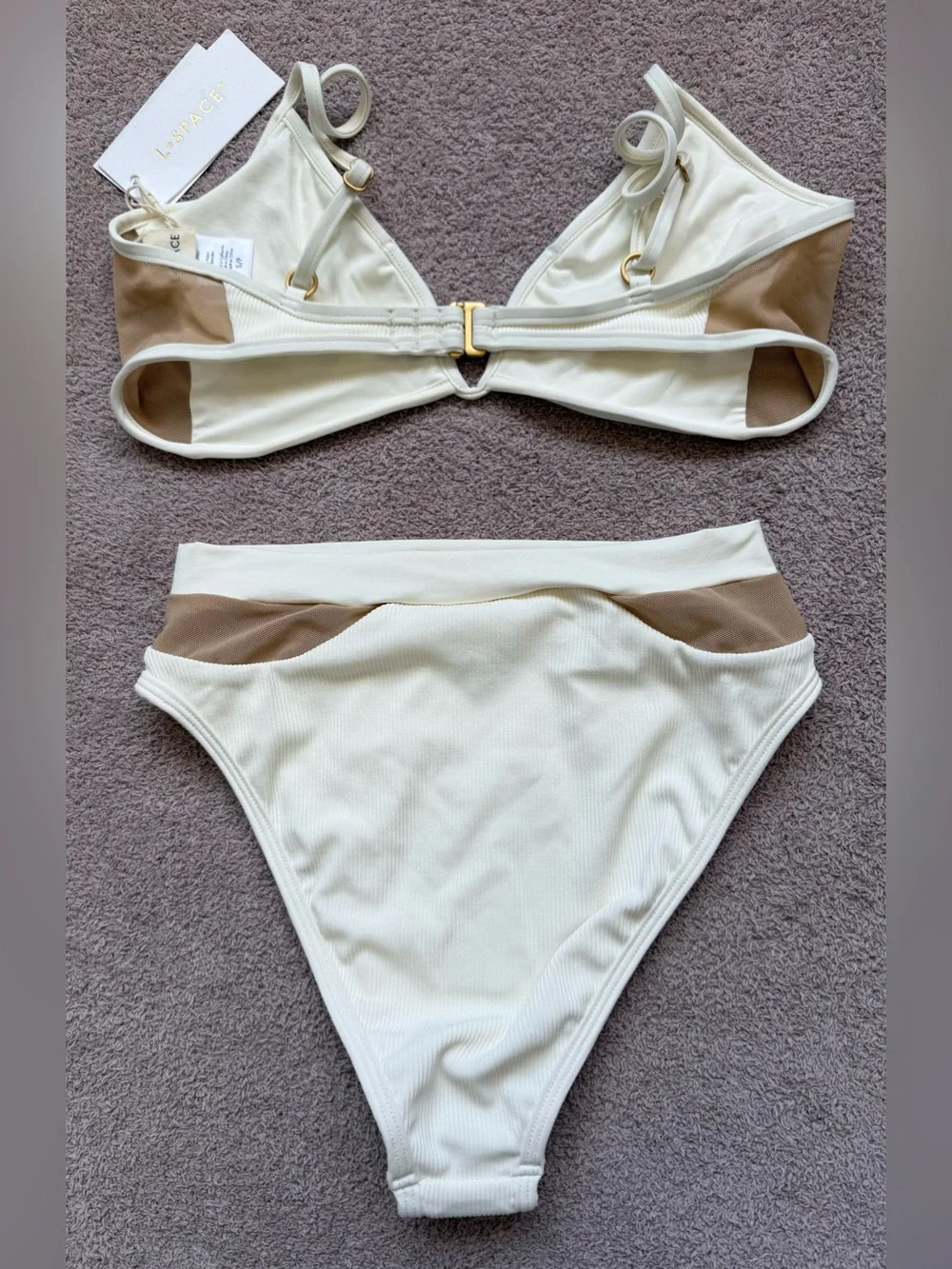 NEW - l*space - SET - Macey Top / PALONIA Bitsy Bottom- CREAM - Picture 2 of 12